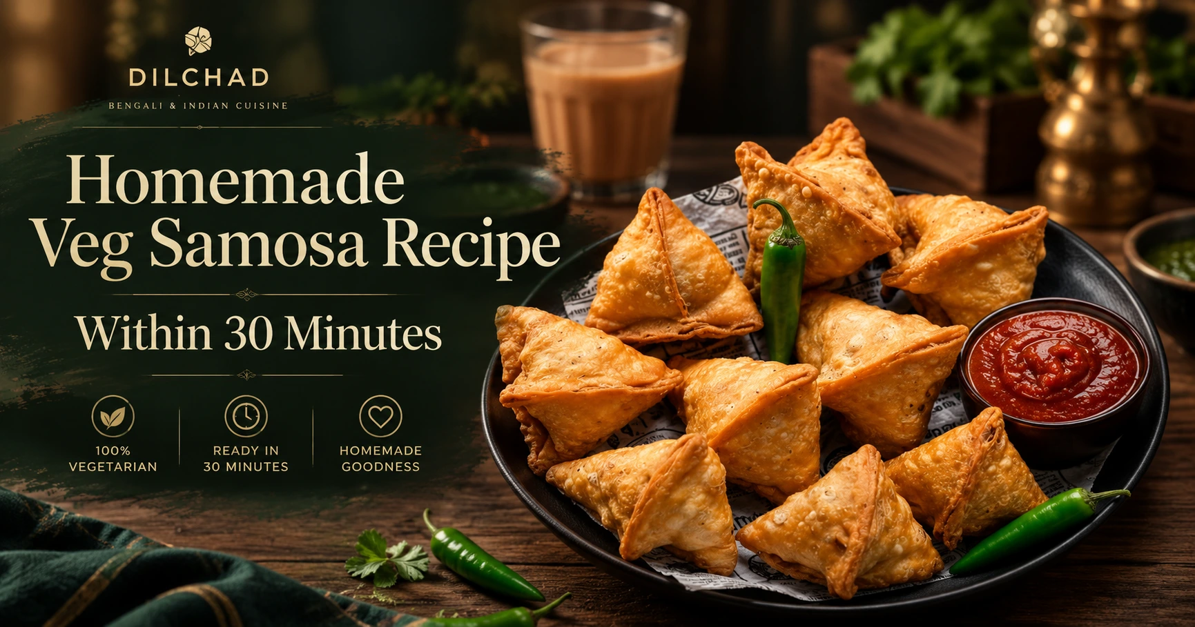 Homemade Veg Samosa Recipe