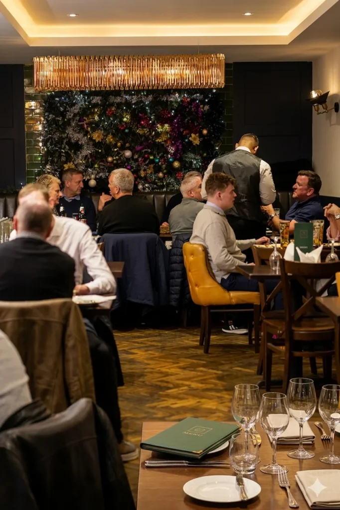 Private dining and events setup at Dilchad restaurant Spitalfields London