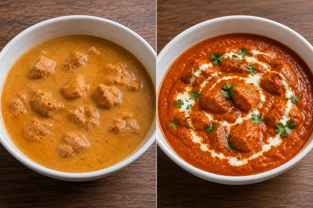 butter chicken recipe comparison home vs restaurant